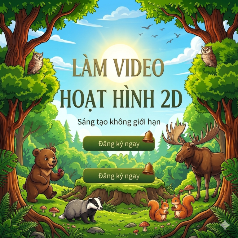 Thiết kế tranh cho 2D animation (Làm việc theo dự án)